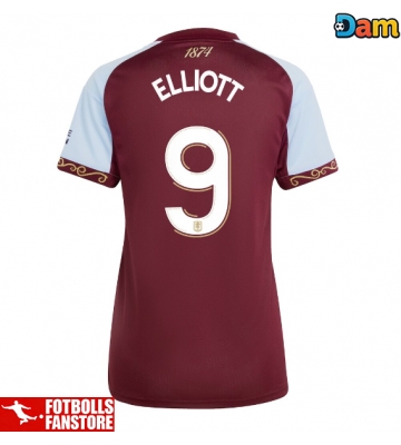 Aston Villa Harvey Elliott #9 Hemmatröja Dam 2025-26 Kortärmad